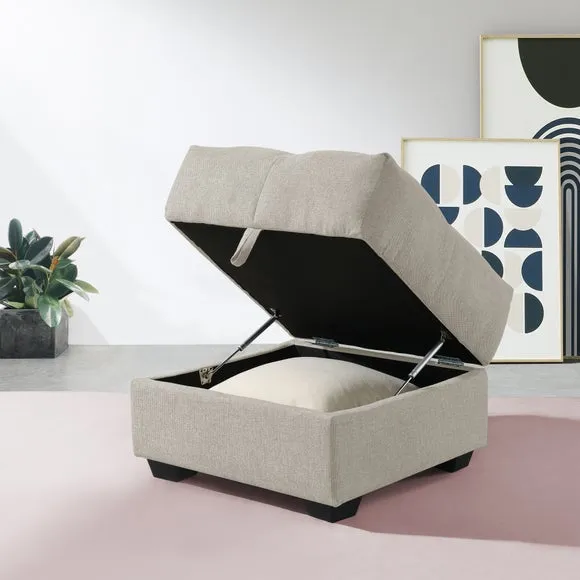 Margo Chenille Storage Ottoman 2