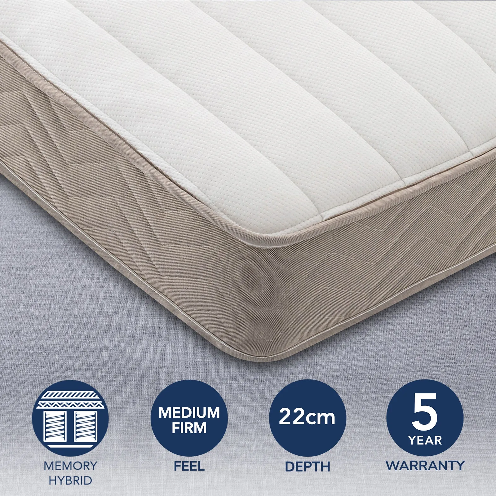 Silentnight Seoul Miracoil Memory Mattress White