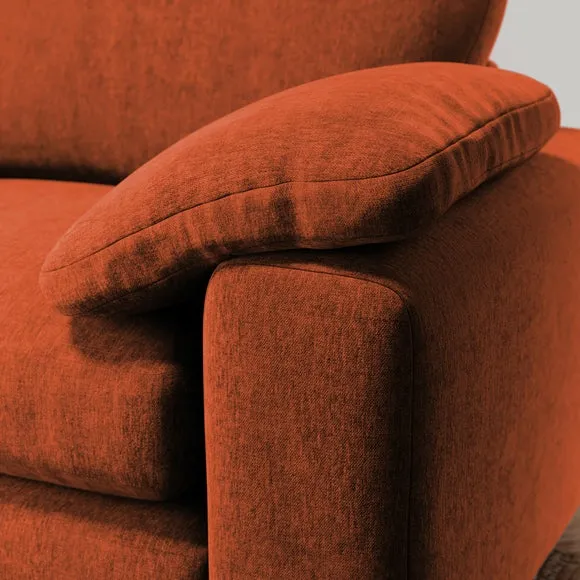 Magnus Vintage Soft Chenille 3 Seater Sofa 5