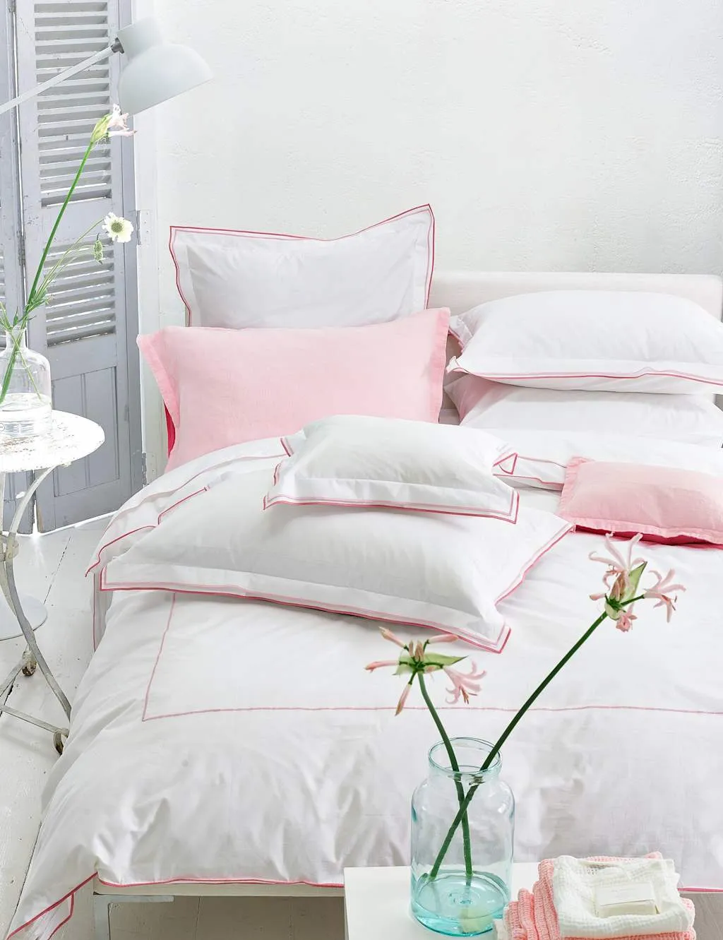 Designers Guild Pure Cotton Astor Bedding Set Light Pink Mix
