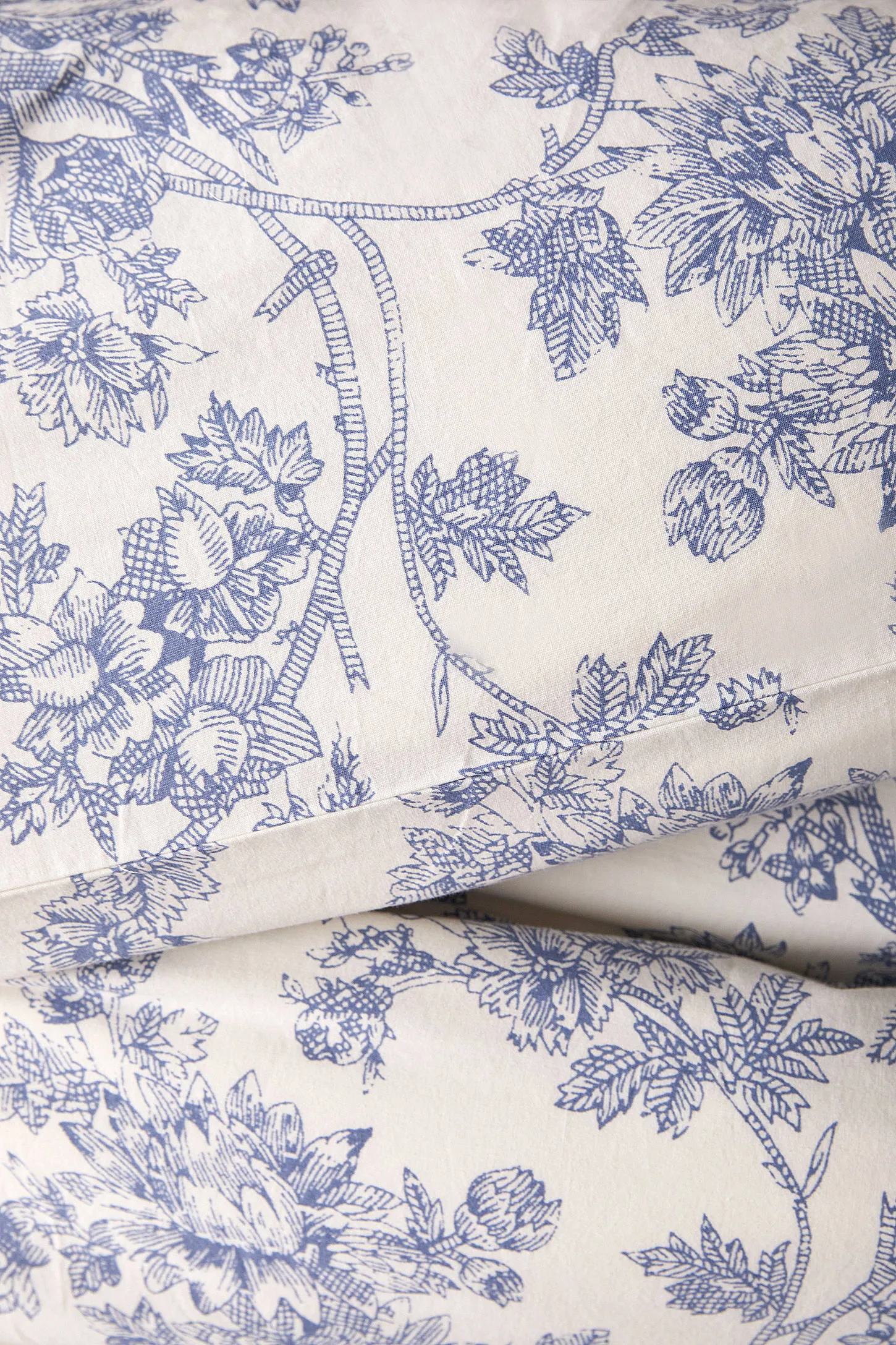Blue Toile Duvet Set - Blue 4
