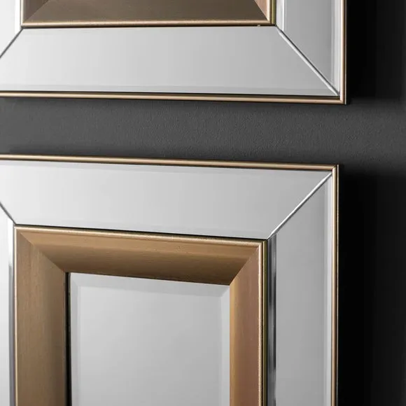 Set of 4 Hesston Square Wall Mirrors 2