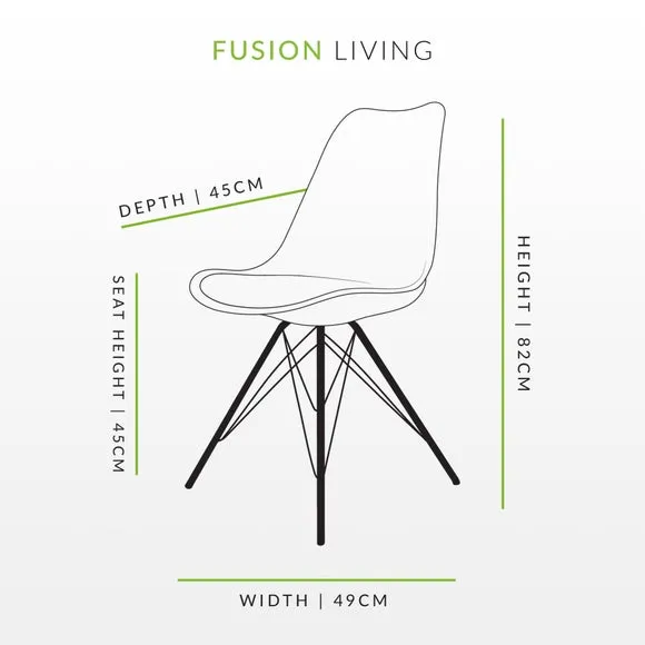 Fusion Living Soho Plastic Dining Chair 6