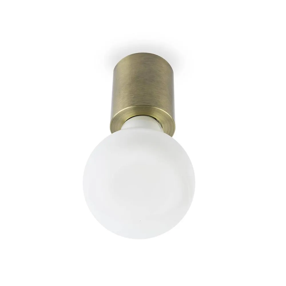 Netlighting Ten 1 Light Indoor Candle Wall Ceiling Light Antique gold E27 2