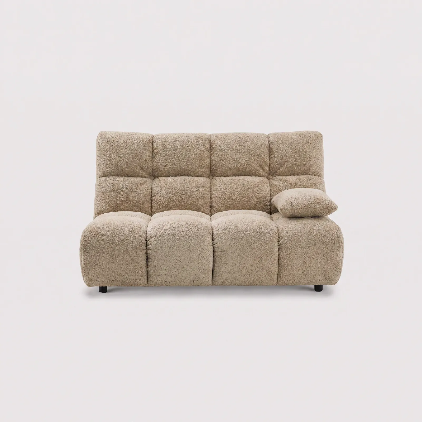 Bryce 2 Seater With Armrest Right Modular Sofa, Neutral Fabric | Barker & Stonehouse 1