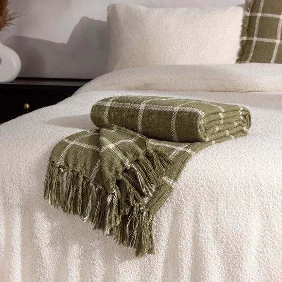 Yard Beni Cotton Throw Blanket 130cm x 180cm