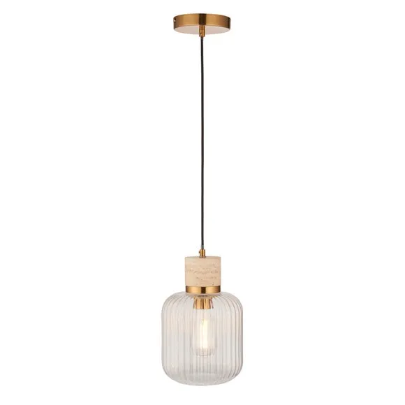 Vogue Tamara Ribbed Adjustable Pendant Light 5