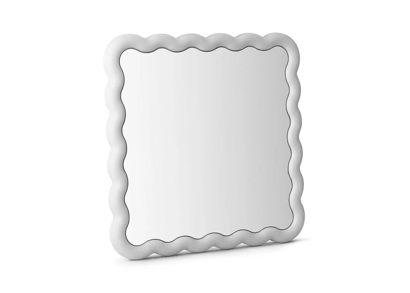 Normann Copenhagen Illu Mirror with Light White 80 x 80cm