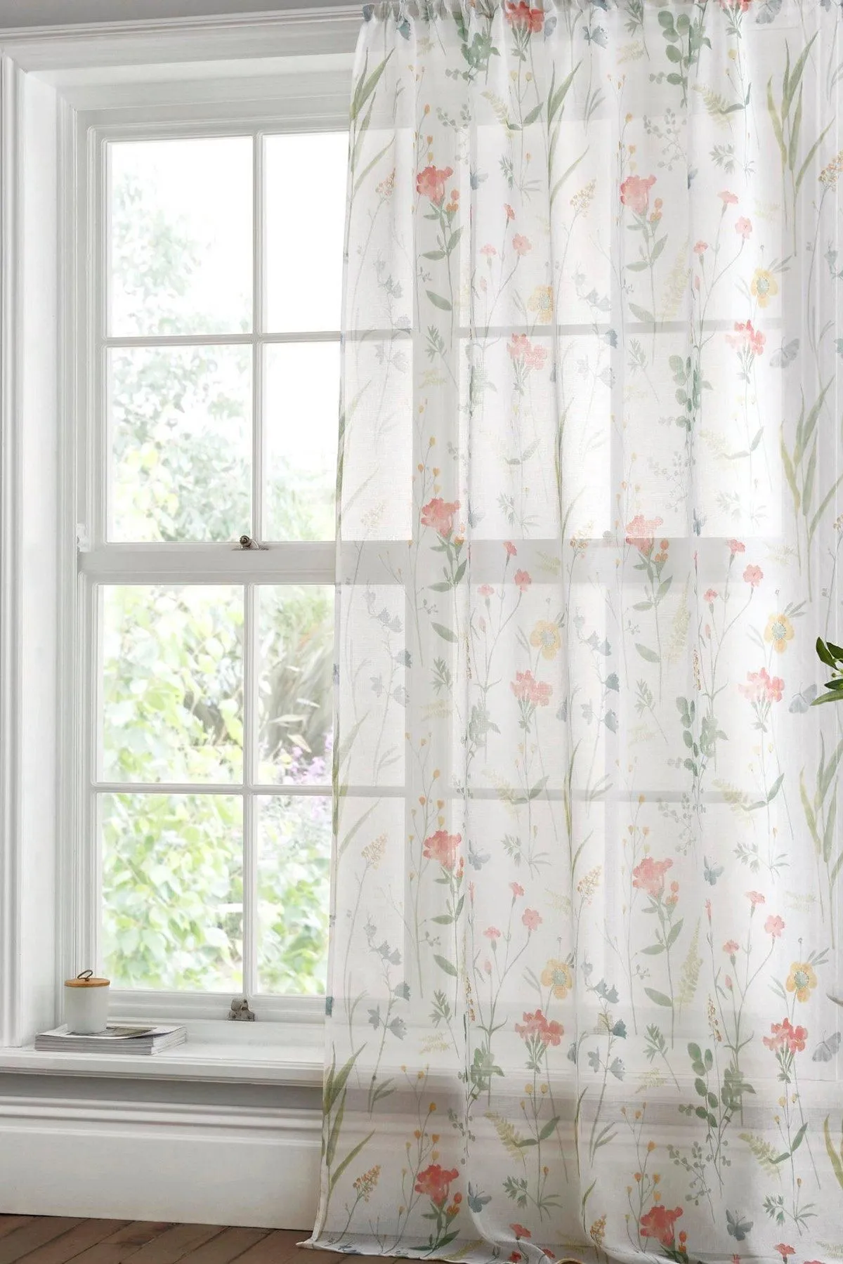Dreams & Drapes 'Spring Glade' Nature Inspired Print Voile Panel