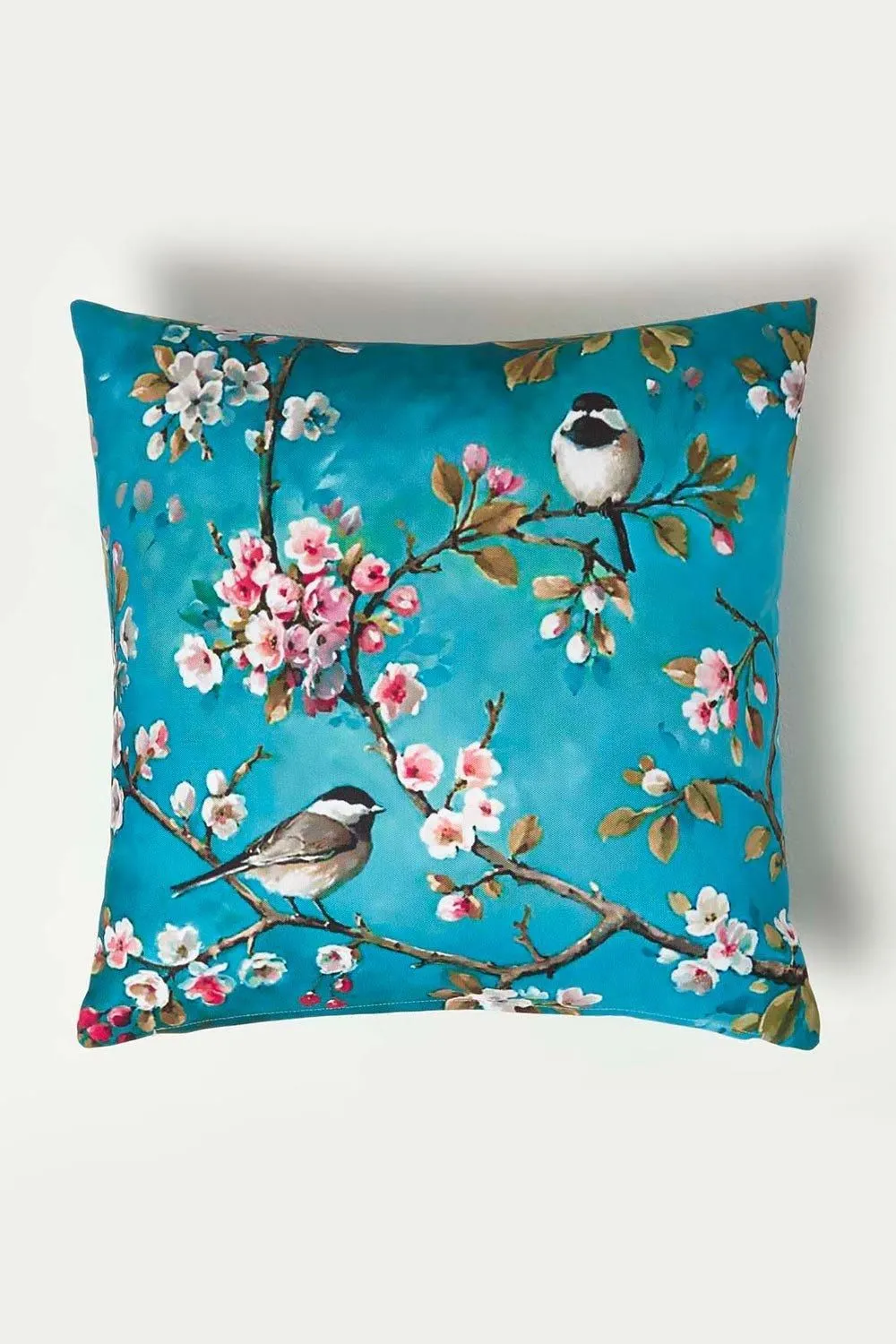 Homescapes Luxury Waterproof Blue Bird Outdoor Cushion 45 x 45 cm, Set of 2 2