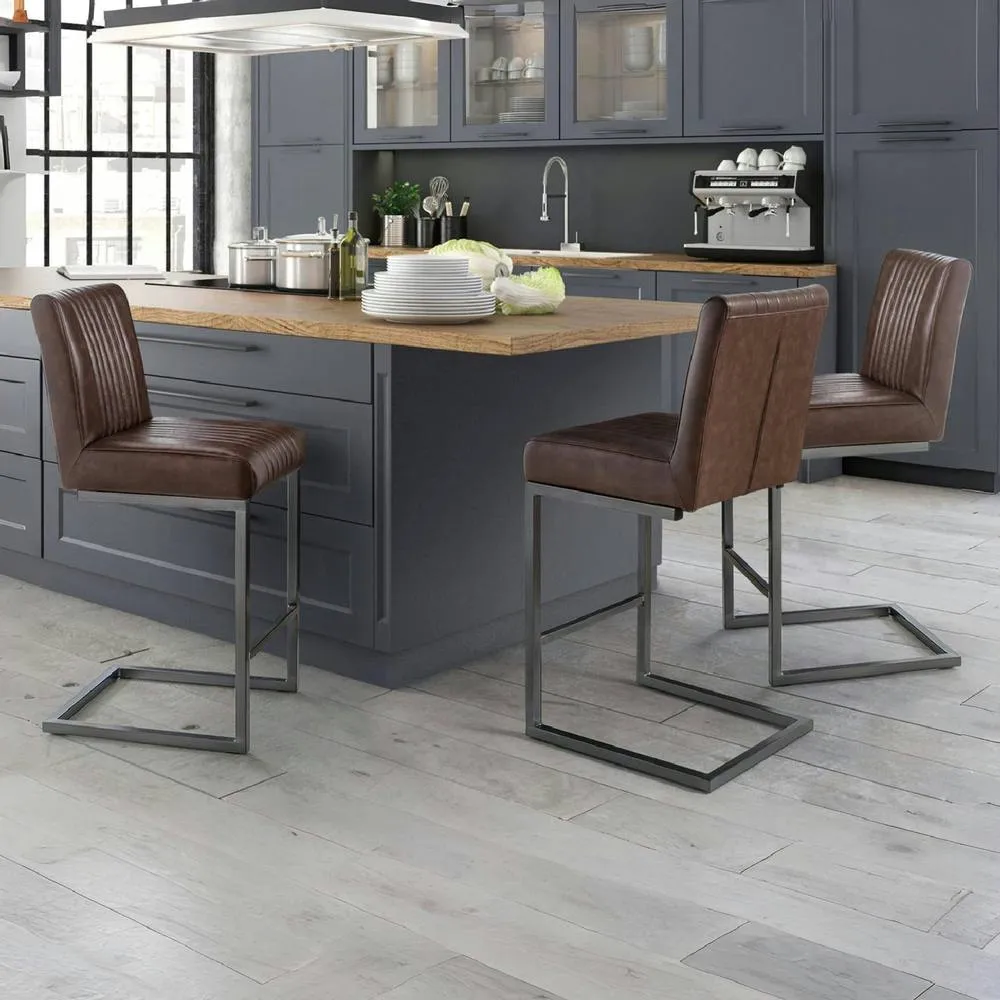 netfurniture Soho Bar Stool (Set of 2) in Brown 5