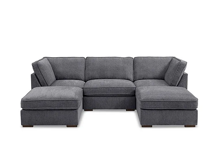 Emilia Standard Fabric U-Shaped Sofa - Sofas and Armchairs - In Time for Christmas