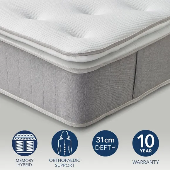 Fogarty 1000 Pocket Ortho Memory Foam Pillow Top Hybrid Mattress