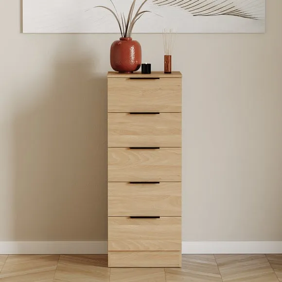 Hayes 5 Drawer Narrow Chest 2