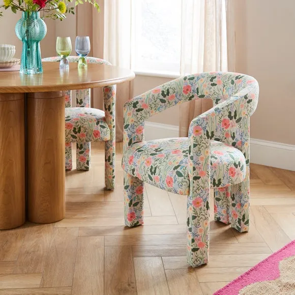 Lucilla Dining Chair, Spring Garden Print