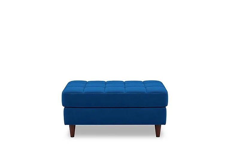 Sullivan Rectangular Fabric Footstool - Living Room Furniture - In Time for Christmas