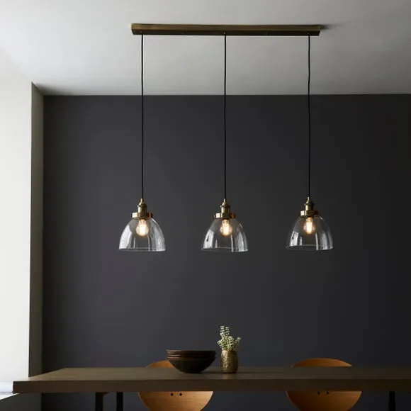 Vogue Tobermory Industrial 3 Light Adjustable Diner Light