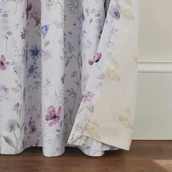 Dorma Wildflower Blackout Pencil Pleat Curtains 4