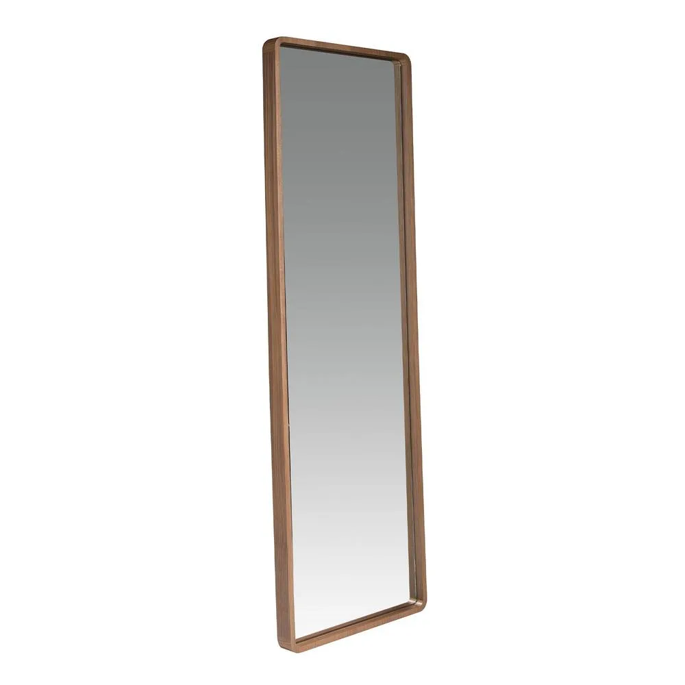 Angel Cerda Rectangular Walnut Wall Mirror 60x190 cm