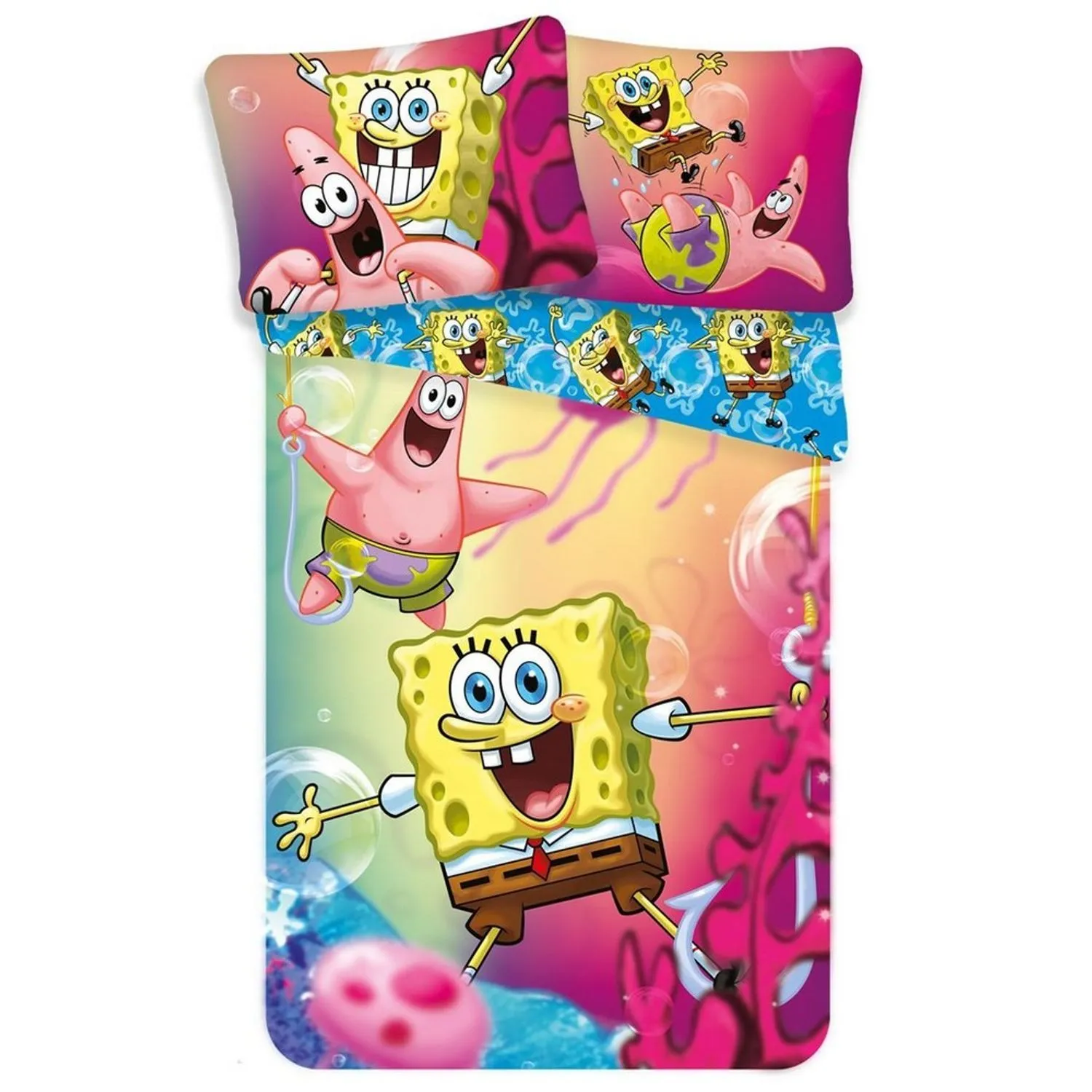 SpongeBob SquarePants Duvet Cover Set in Fuchsia