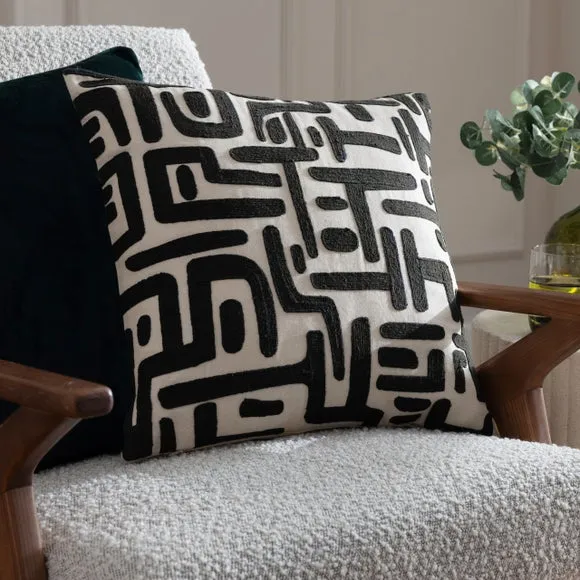 Brooke Abstract Square Cushion 1