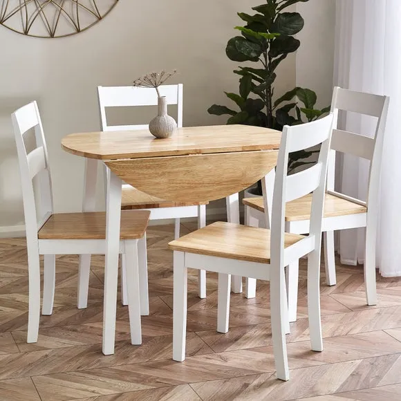 Return - Lindwood Set Of 2 Dining Chairs, Rubberwood