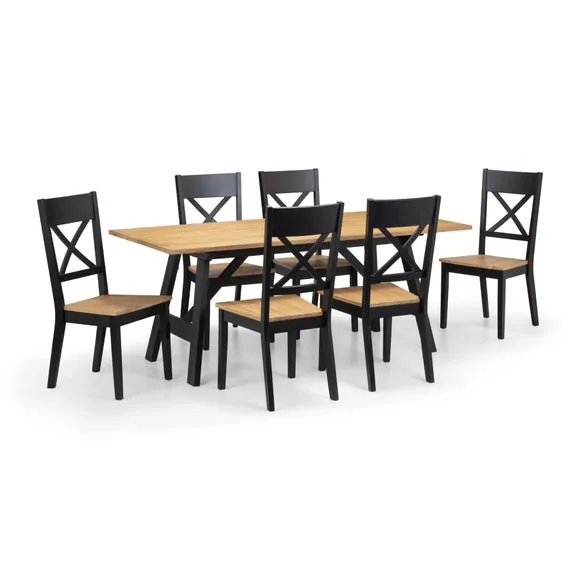 Hockley Set of 2 Dining Chairs, Black 5