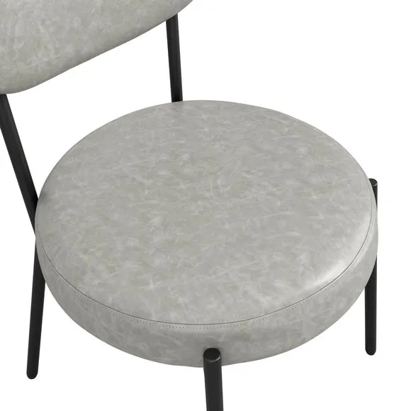 Smith Faux Leather Set of 2 Dining Chairs 6