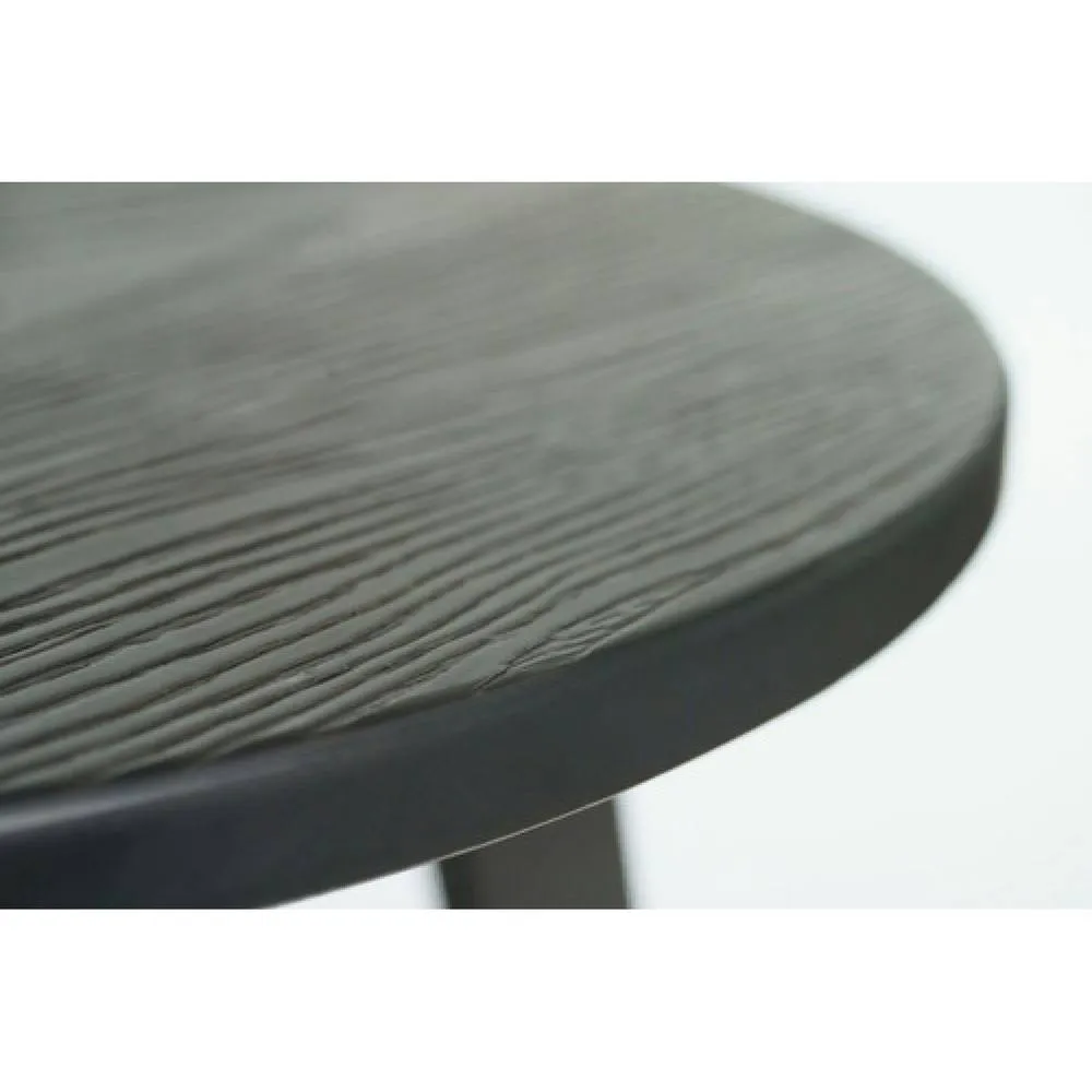netfurniture Soho Grey Darkwood Round Bar Table 5