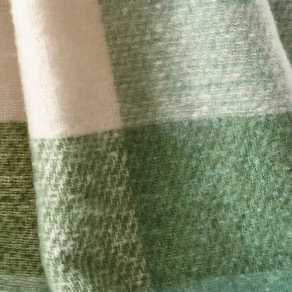 Catherine Lansfield Faux Mohair Check Throw Blanket 130cm x 170cm 2