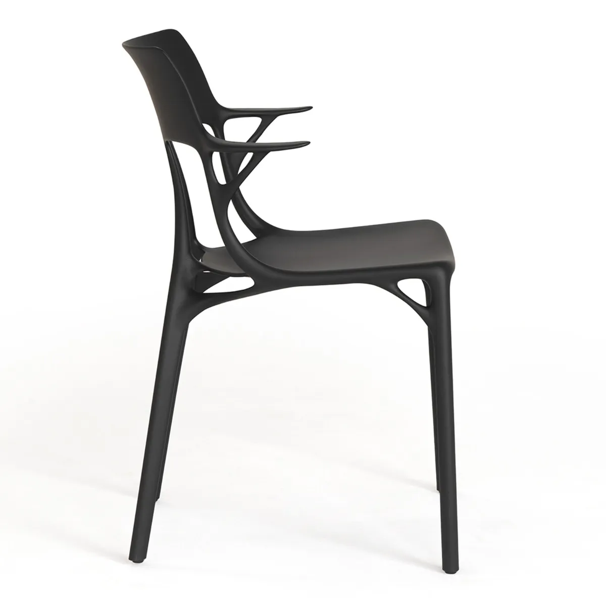 Kartell Ai Dining Chair, Black Plastic | Barker & Stonehouse 6