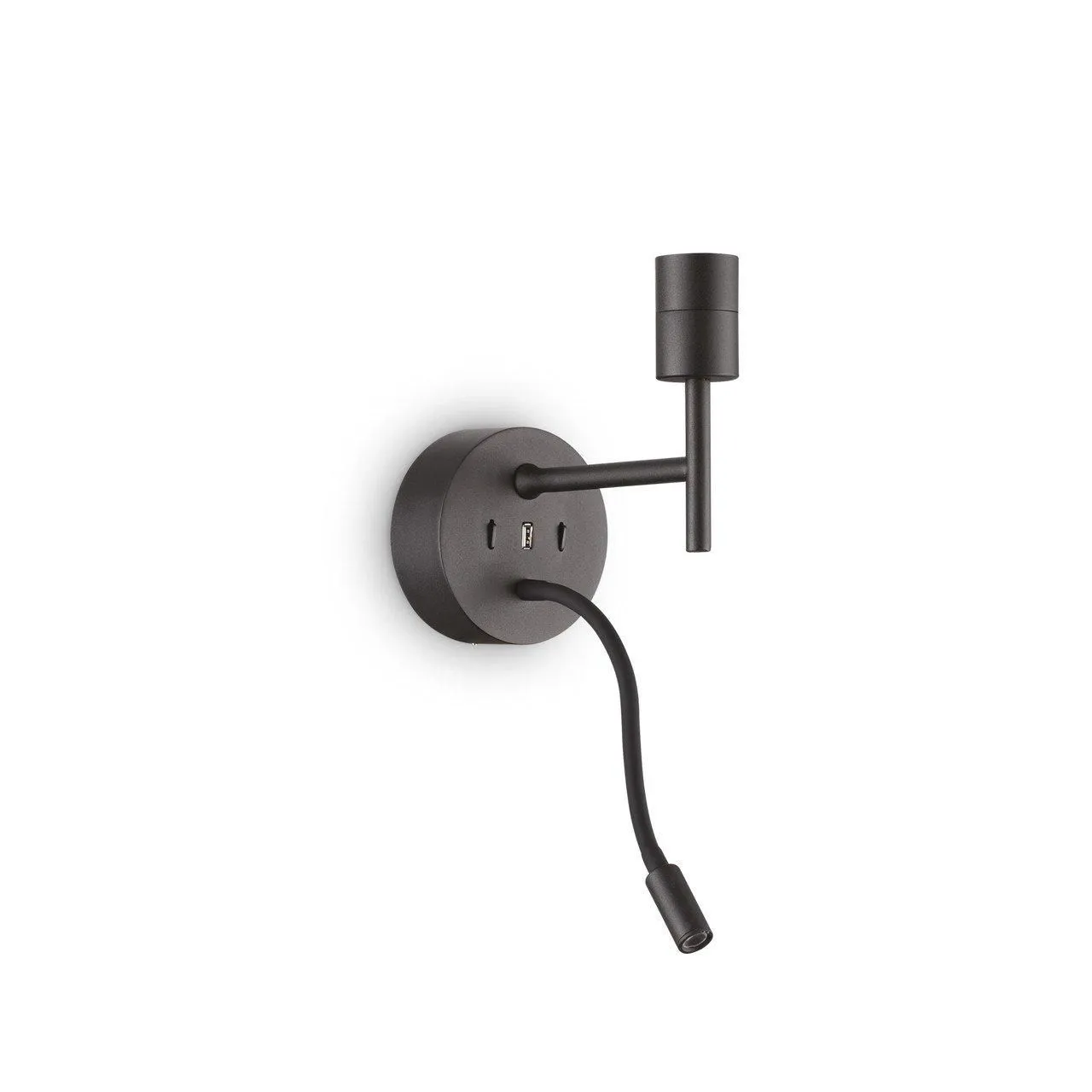 Netlighting Set Up Wall Light + Reading Light Black Without Shade 3000K