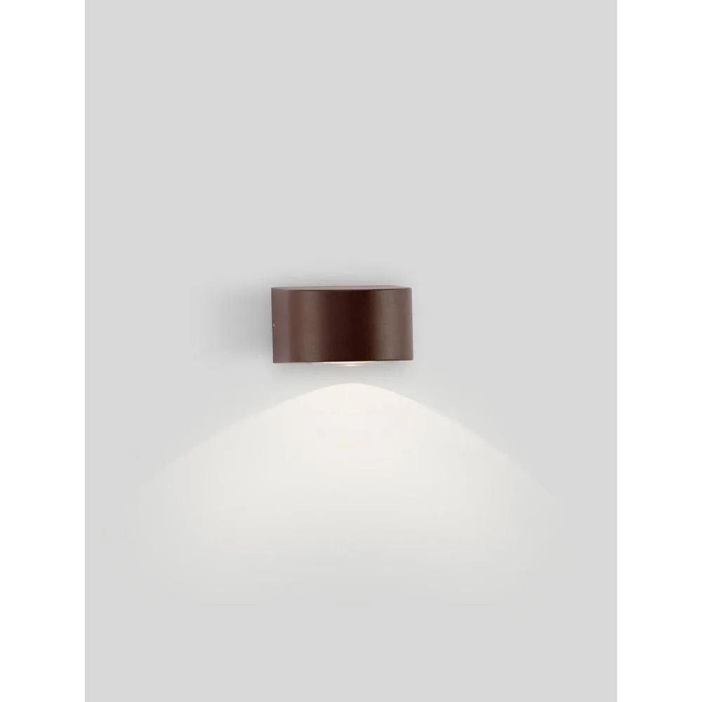 Netlighting Opera Outdoor Wall Down Lamp Corten LED 6W 478lm IP54 3000K in Brown 3