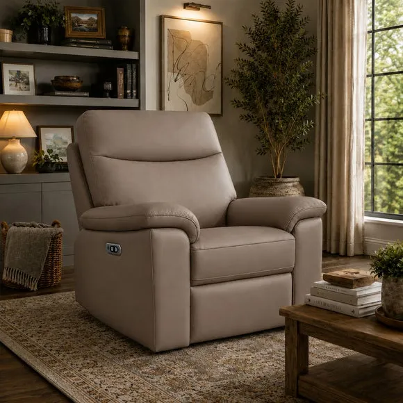 Aspire Toronto Leather Power Recliner Armchair