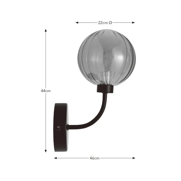 Luxe Ribbed LED Wall Light 6