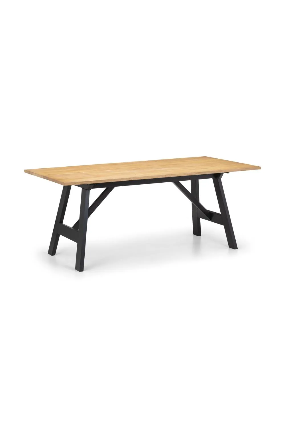 Julian Bowen Hockley Rectangular 4-6 Seater Dining Table in Black 5