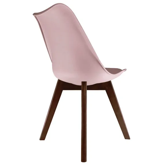 Fusion Living Soho Plastic Dining Chair with Squared Legs 5