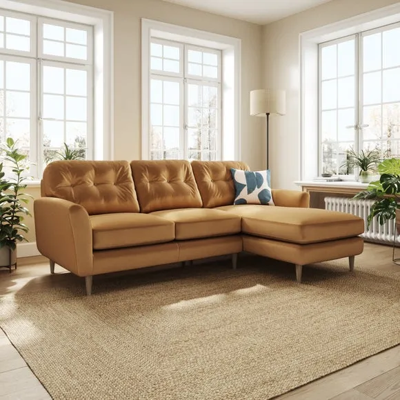 Sven Opulent Velvet Large Corner Chaise Sofa 1