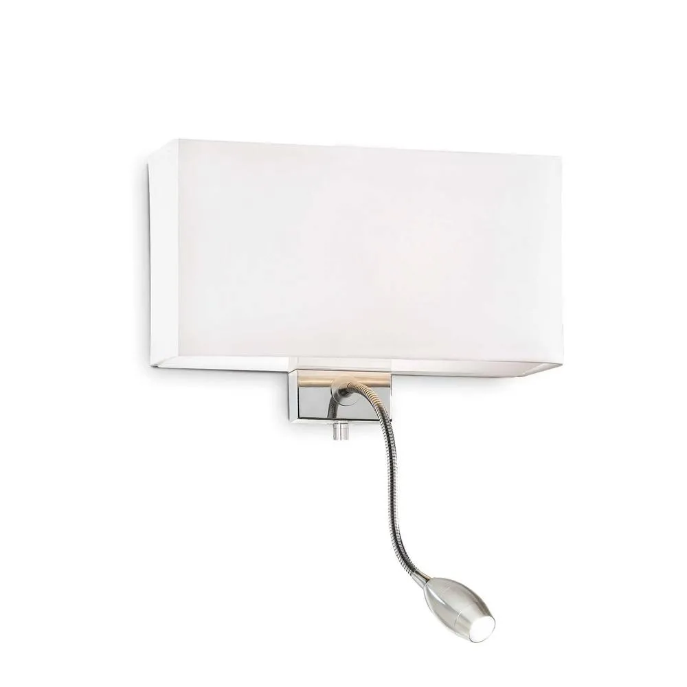 Netlighting Hotel 1 Light Indoor Wall Light White E27