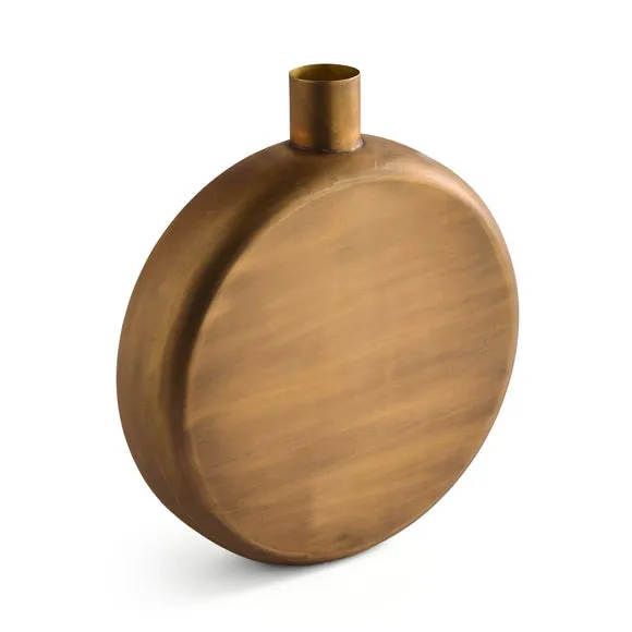 Metal Flat Bottle Vase 3