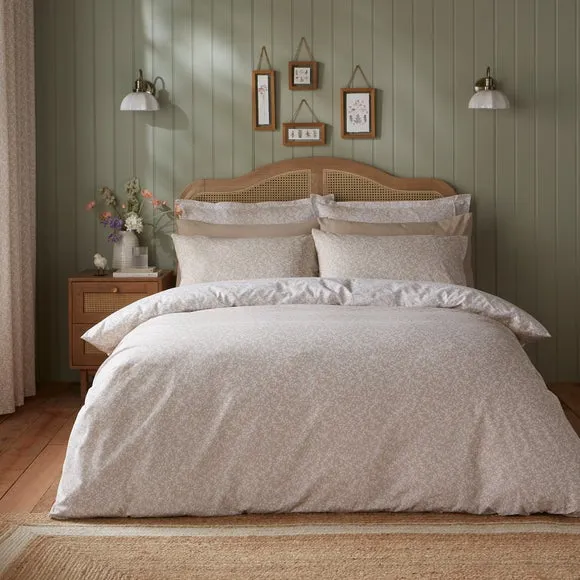 Annie Floral 144 Thread Count 100% Cotton Reversible Duvet Cover & Pillowcase Set 3