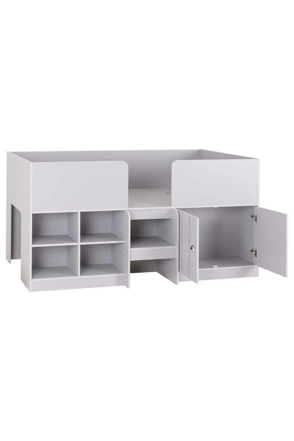 Seconique Orlando Low Sleeper Single Bed in Light Grey 3