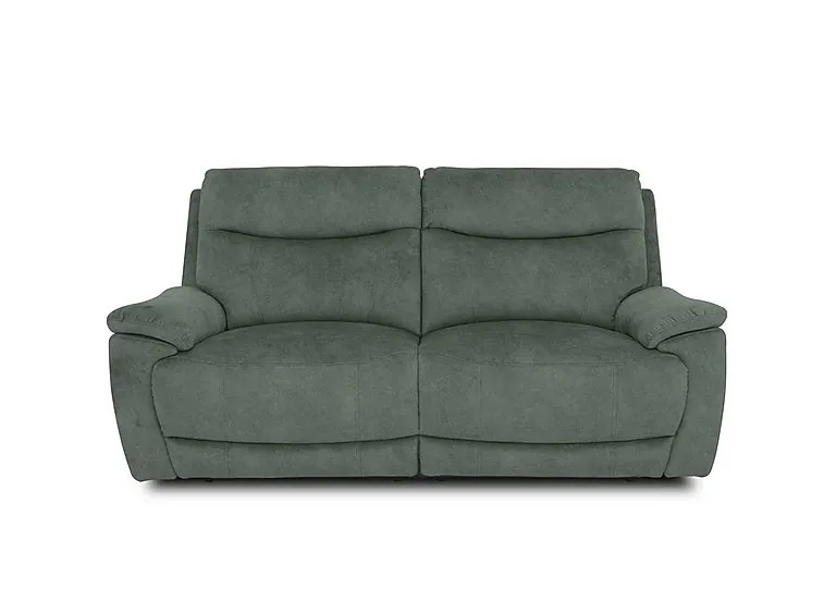 Sloane Fabric 3 Seater Power Recliner Sofa with Power Headrests - Dexter Fern - Sofas and Armchairs - In Time for Christmas