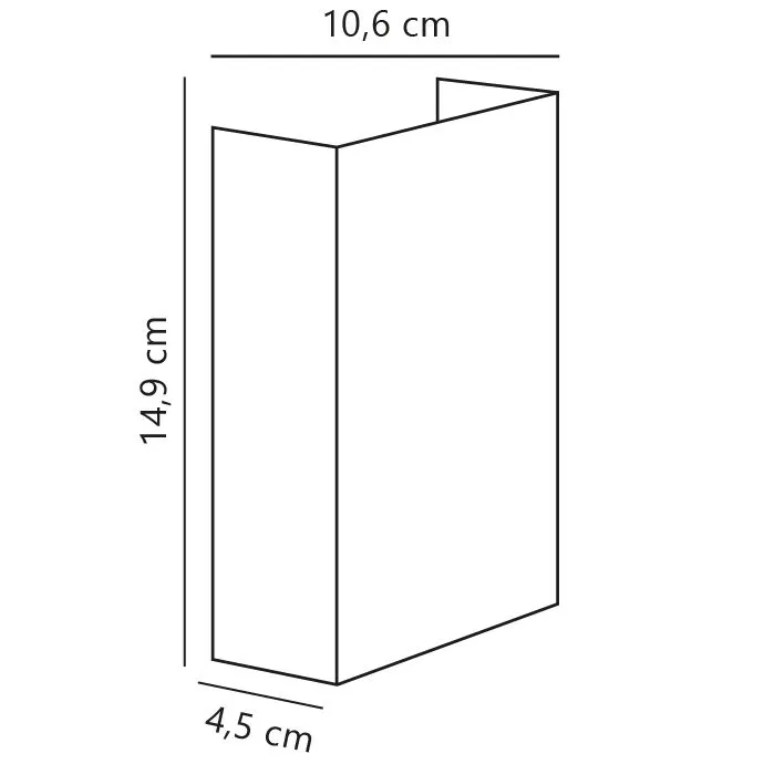 Nordlux Fold Outdoor Wall Light Corten Corten Garden LED IP54 3000k Mains in Brown 5