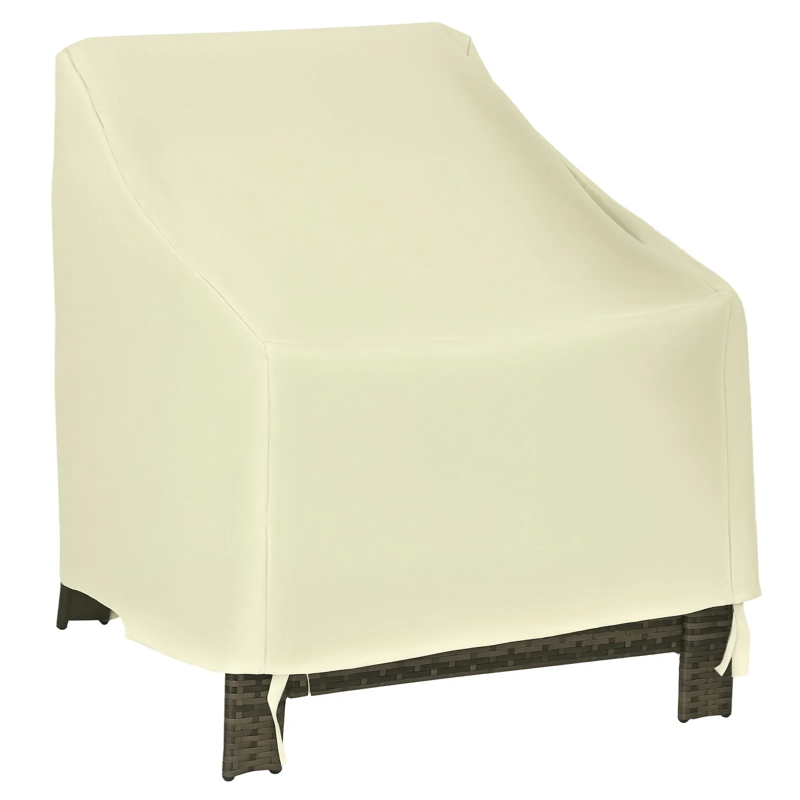 OUTSUNNY Furniture Cover Single Chair Protector 600D Oxford 68x87x44-77cm in Beige 2