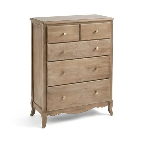 Giselle 5 Drawer Chest, Mango Wood 6