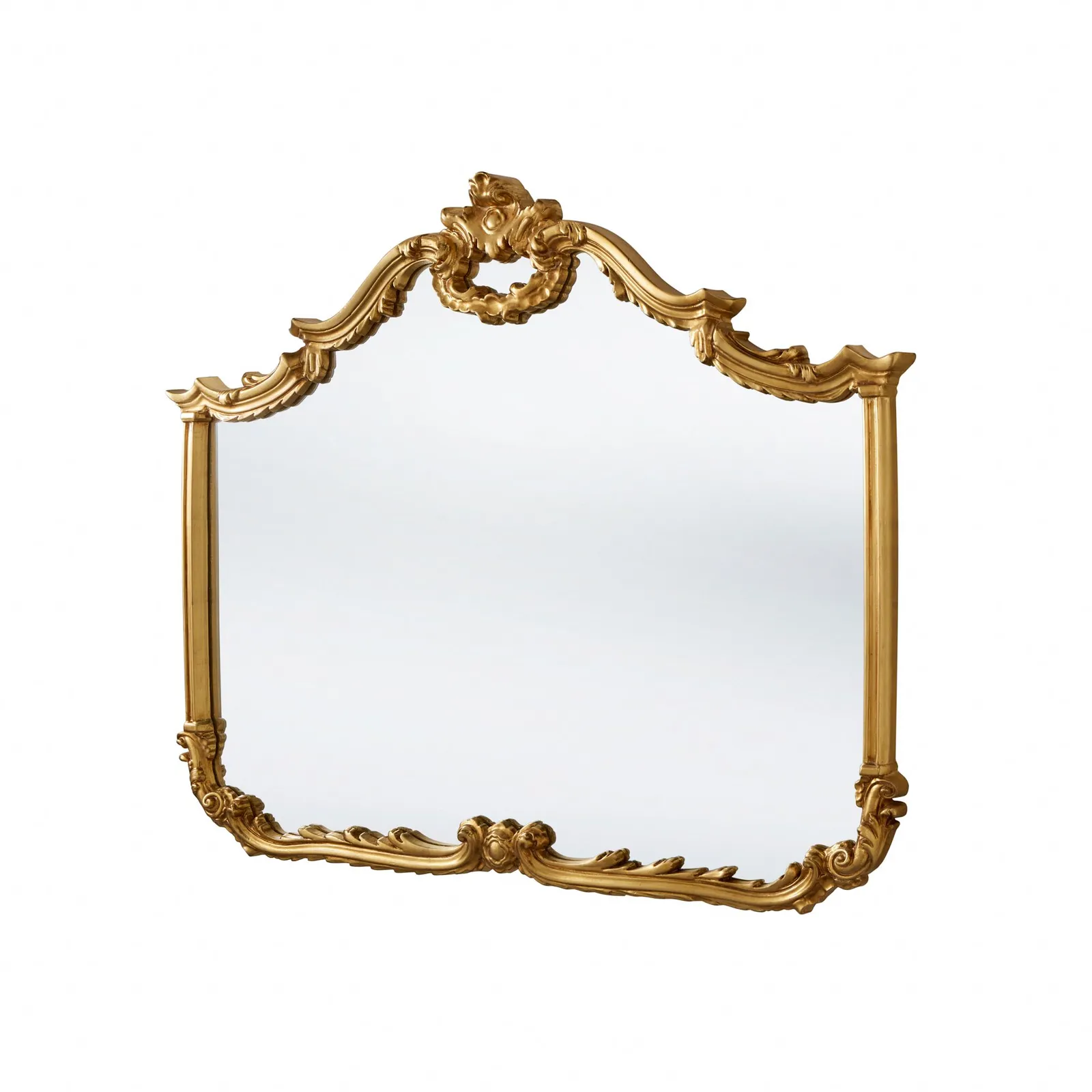 Yearn Mirrors Carved Landscape mirror Gold 122(w)x104cm(h) 4