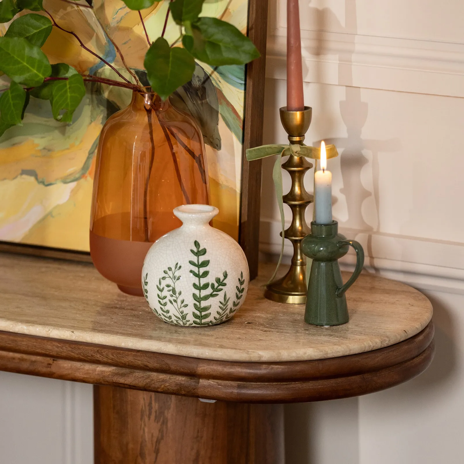 Brera Console Table 120X40X76 Cm, Round, Mango Wood | Barker & Stonehouse 2
