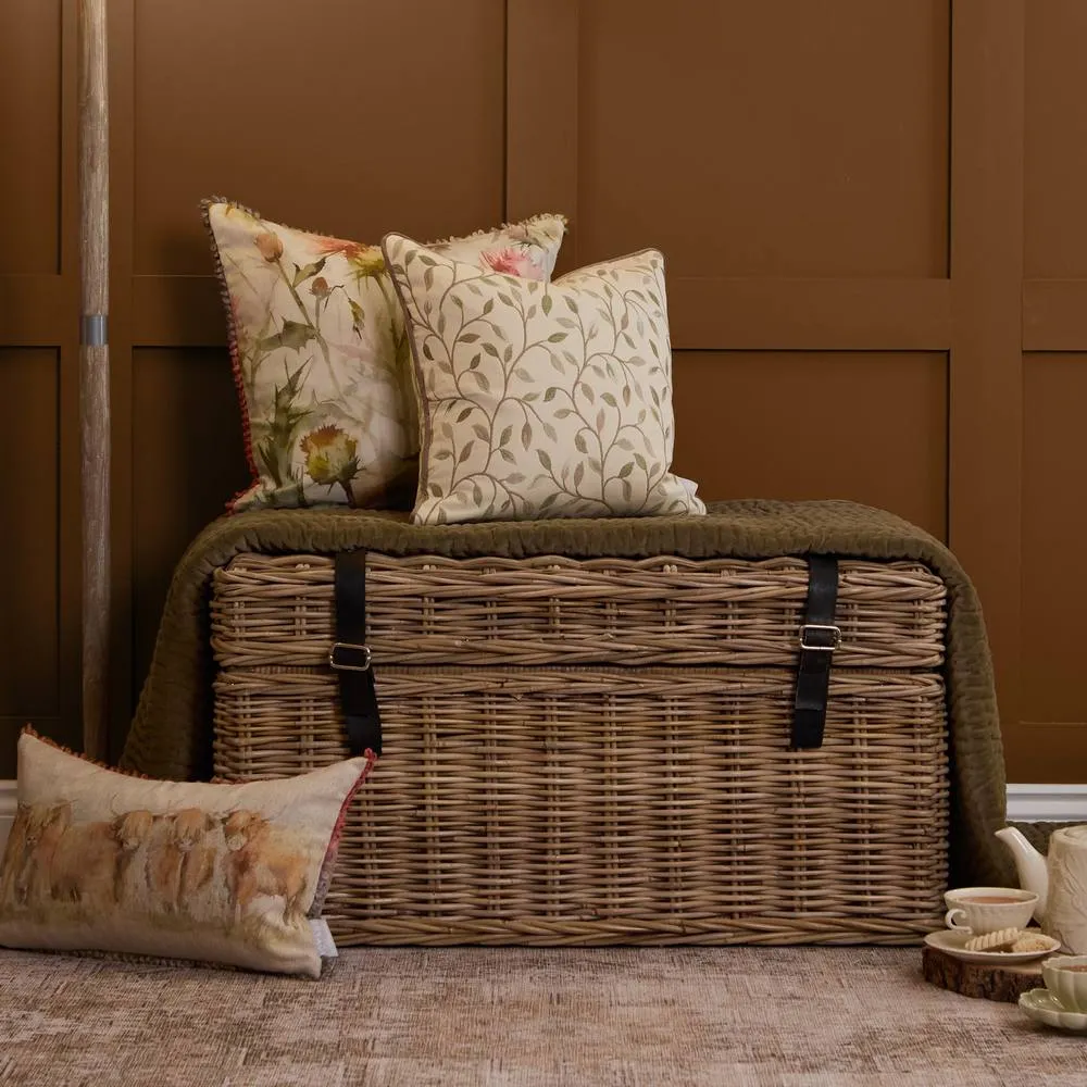 Voyage Maison Cervino Piped Jacquard Cushion in Natural 6