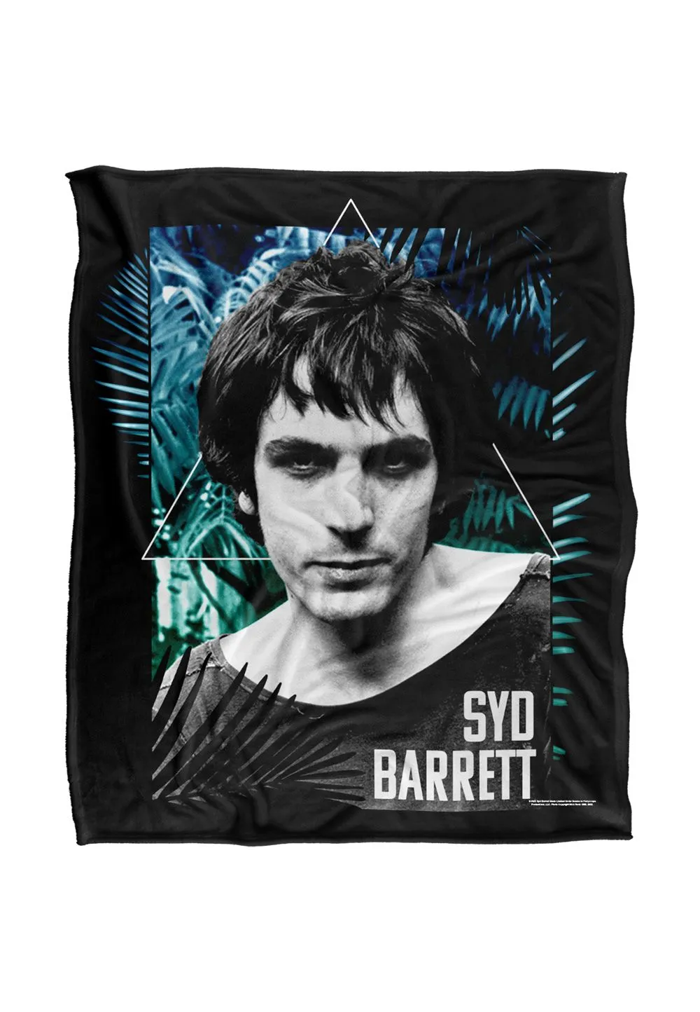Syd Barrett Palm Gradient Silky Touch Super Soft Throw Blanket 152 X 127 cm in White
